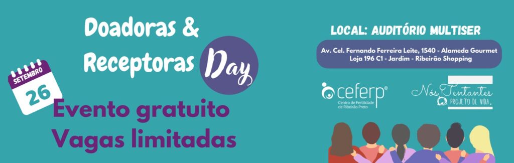 Doadoras e Receptoras Day Evento gratuito